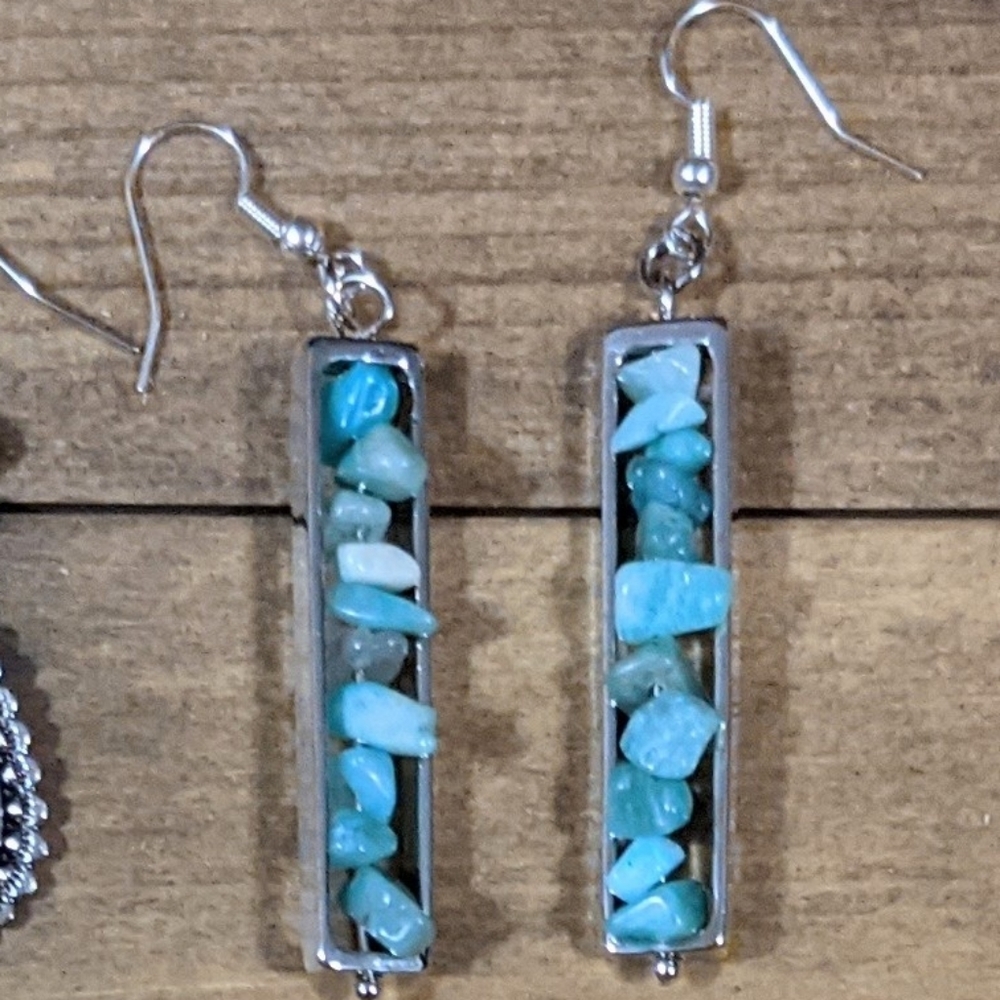 Blue Stone Earrings